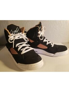 AIR JORDAN FLIGHT YOUTH HIGH TOP BASKETBALL/TENNIS SHOES, #0837024-090/ SIZE 7